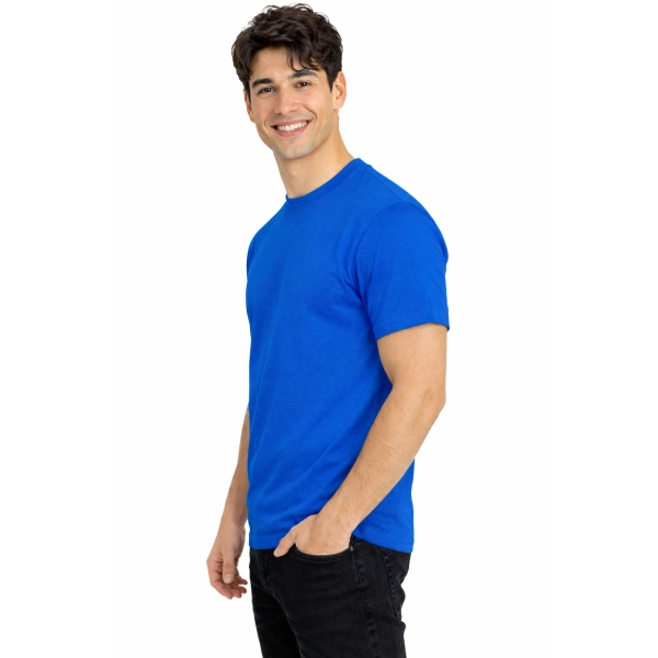 T-shirt męski PREMIUM z krótkim rękawem chabrowy 100% bawełna 190g roz. L